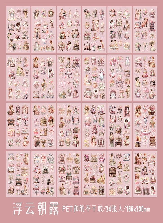 SAMVARDHAN Sticker Book Set - 24 Sheets/250+ Paper Magazine Sticker Booklet, Decoration Stickers Book, Sticker's for Project, American Style Sticker's, Journals, Scrapbooking,Pack of 1(Random) - Image 5